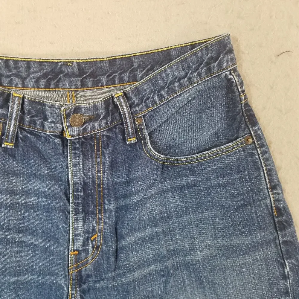 Levi's 569 shorts‎ men's 32x11 relaxed fit blue denim outdoor retro